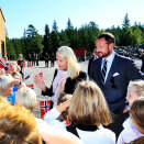 The Crown Prince and Crown Princess at Vegårshei  (Photo: Gorm Kallestad / Scanpix)